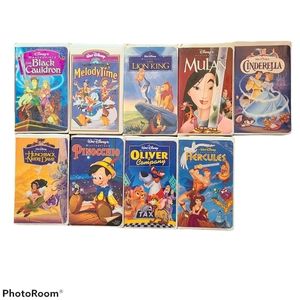 Disney Masterpiece Collection Lot of 9 VHS